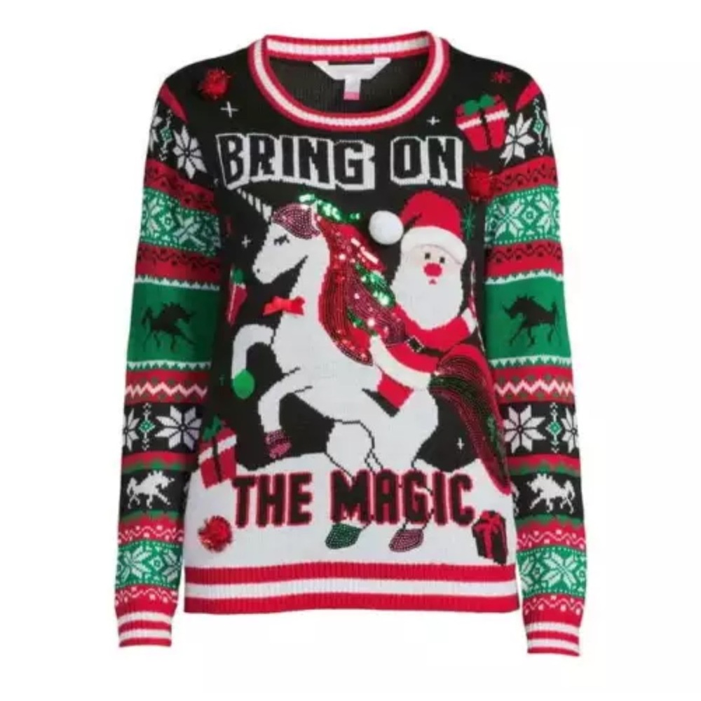 No Boundaries Unisex Ugly Christmas Sweater Size XXL (19)